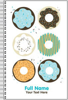 Personalized Notebook - Blue Donuts

