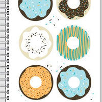 Personalized Notebook - Blue Donuts