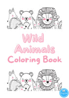 Wild Animals Coloring Book
