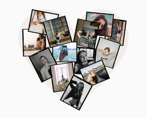 Heart Design Photo Collage Banner