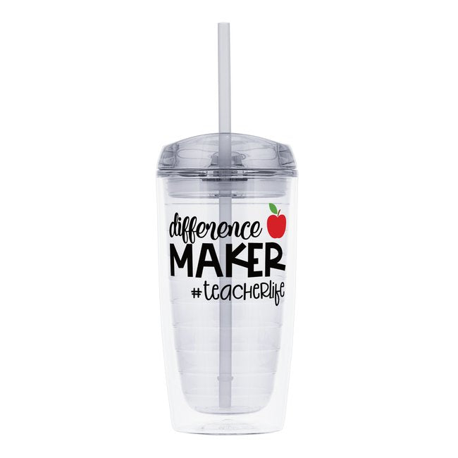 Difference Maker #teacherlife Personalized Tumbler