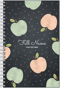 Apple Theme Personalized Notebook