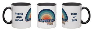 Graduation Vibes Retro Personalized Mug