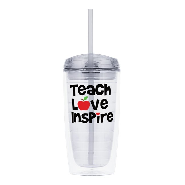 Teach, Love, Inspire Personalized Tumbler