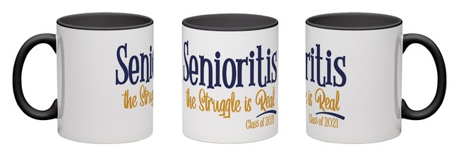 Senioritis 2021 Personalized Mug