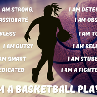 I am a Basketball Player Banner - Girl