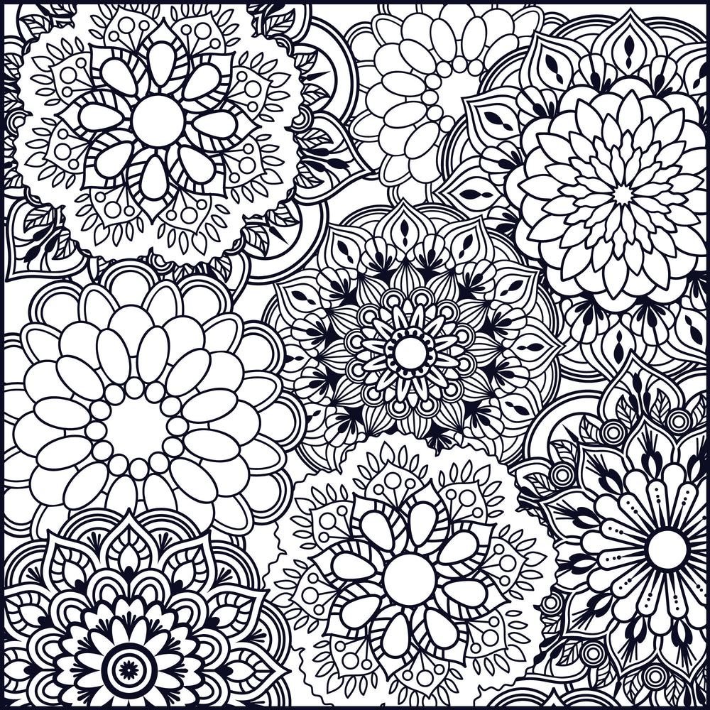 FREE Floral Mandala Coloring Page