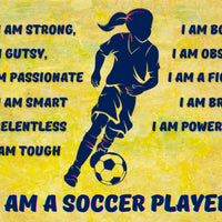I am a Soccer Player Banner - Girl