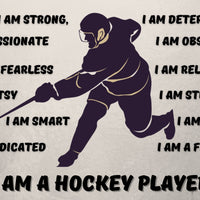 I am a Hockey Player Banner - Boy