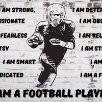 I am a Football Player Banner