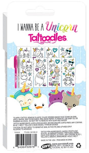 Tattoodles Unicorn Kit Loot Bag - Temporary Tattoo Fun!