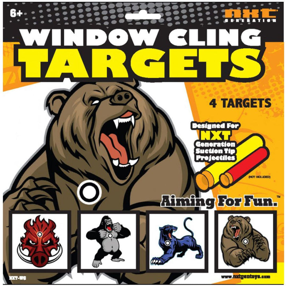 Nerf Shooting Target Window Cling