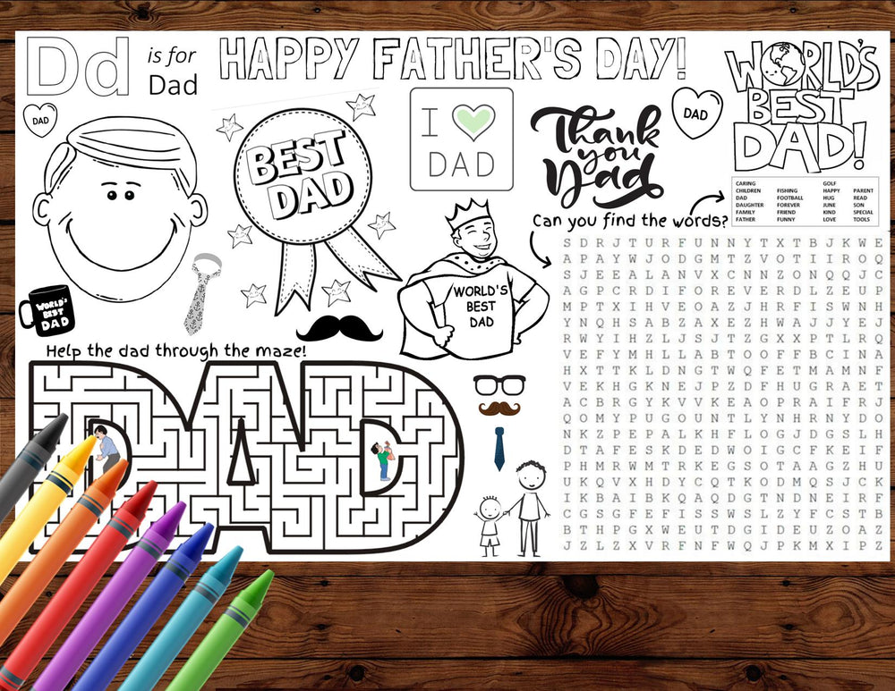 Father's Day Printable Activity Sheet