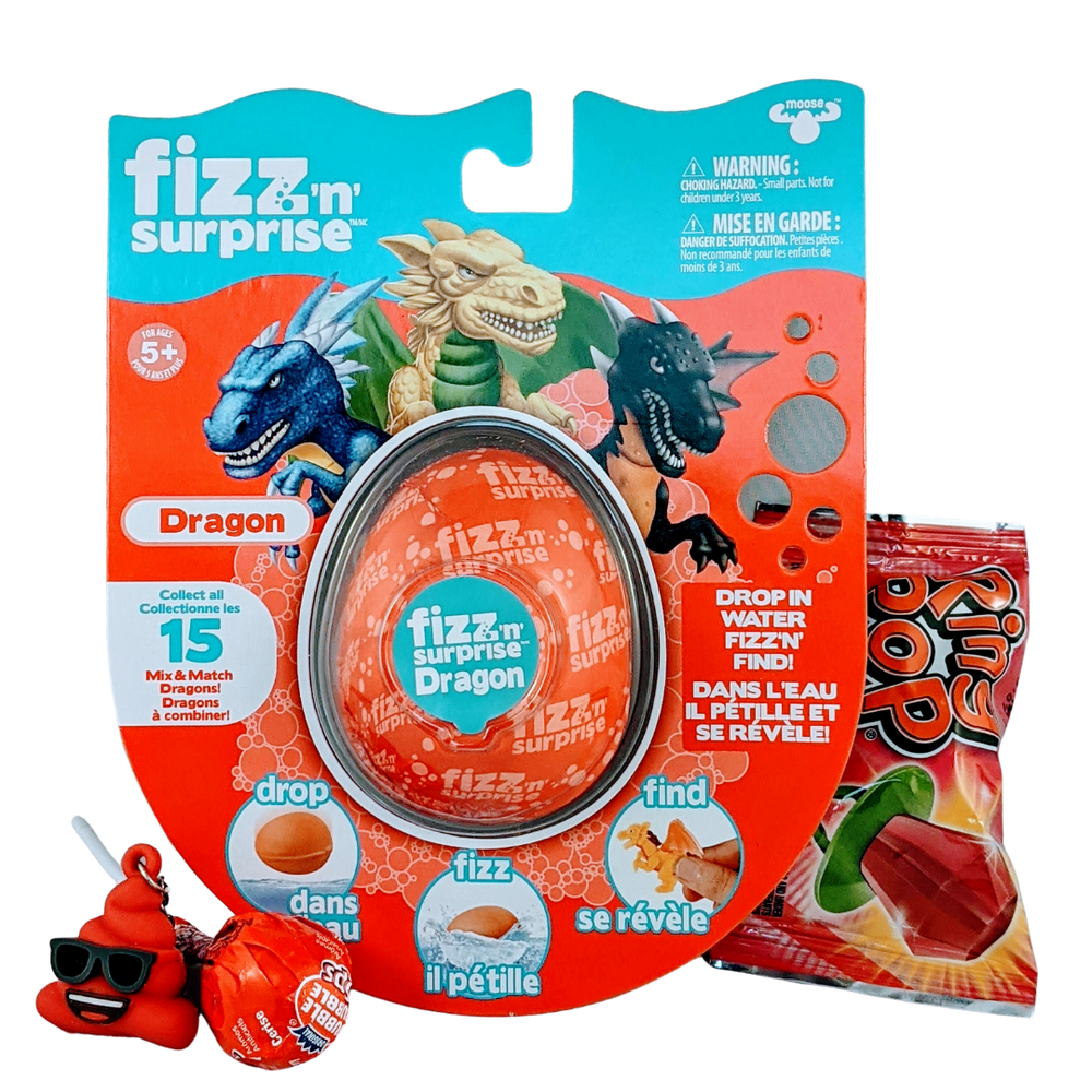 Fizz ' n ' Surprise Dragon Toy Loot Bag