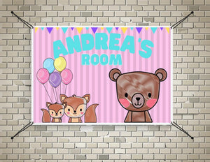 Little Girls Room Wall Banner - Swag Gals