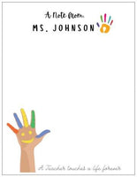 A Teacher Touches a Life Notepad - Personalized - Swag Gals
