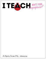 What's Your Superpower Personalized Notepad
