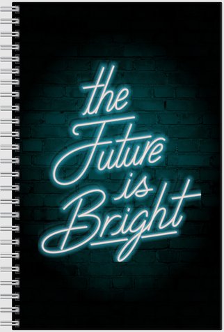 The Future is Bright Personalized Notebook