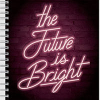 The Future is Bright Personalized Notebook
